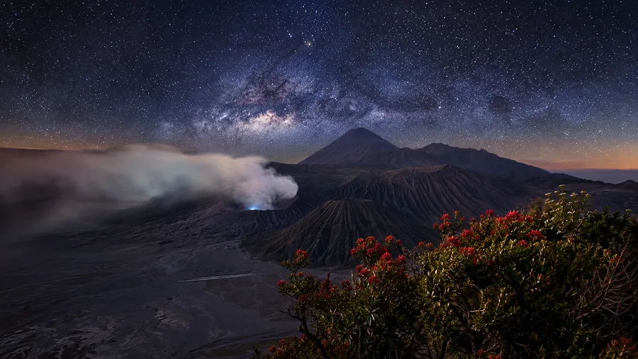 Bromo Milky Way und Ijen Blue Fire Tour